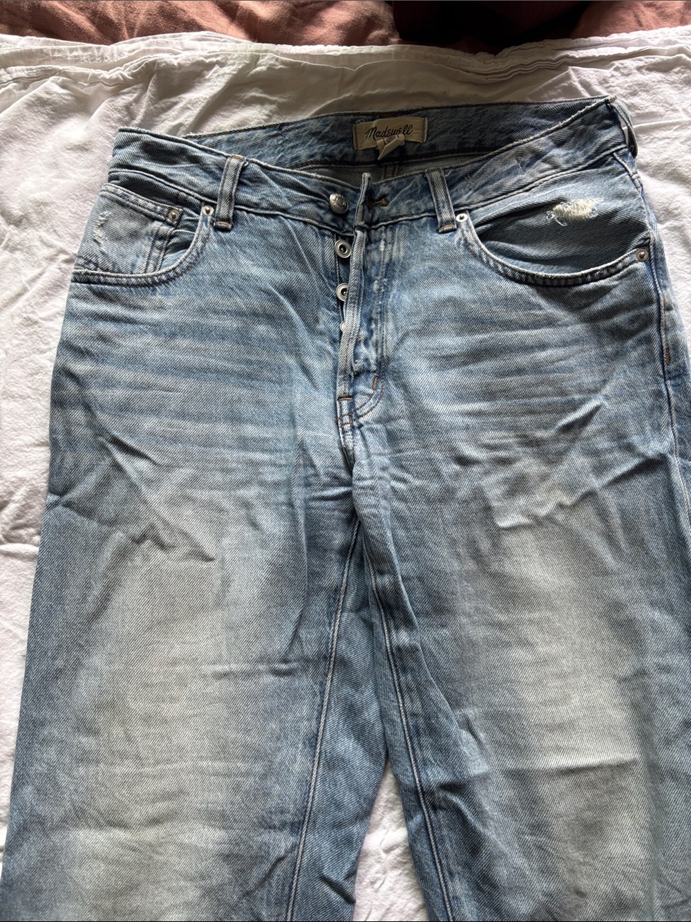 Madewell Men's Light Blue Relaxed Jeans